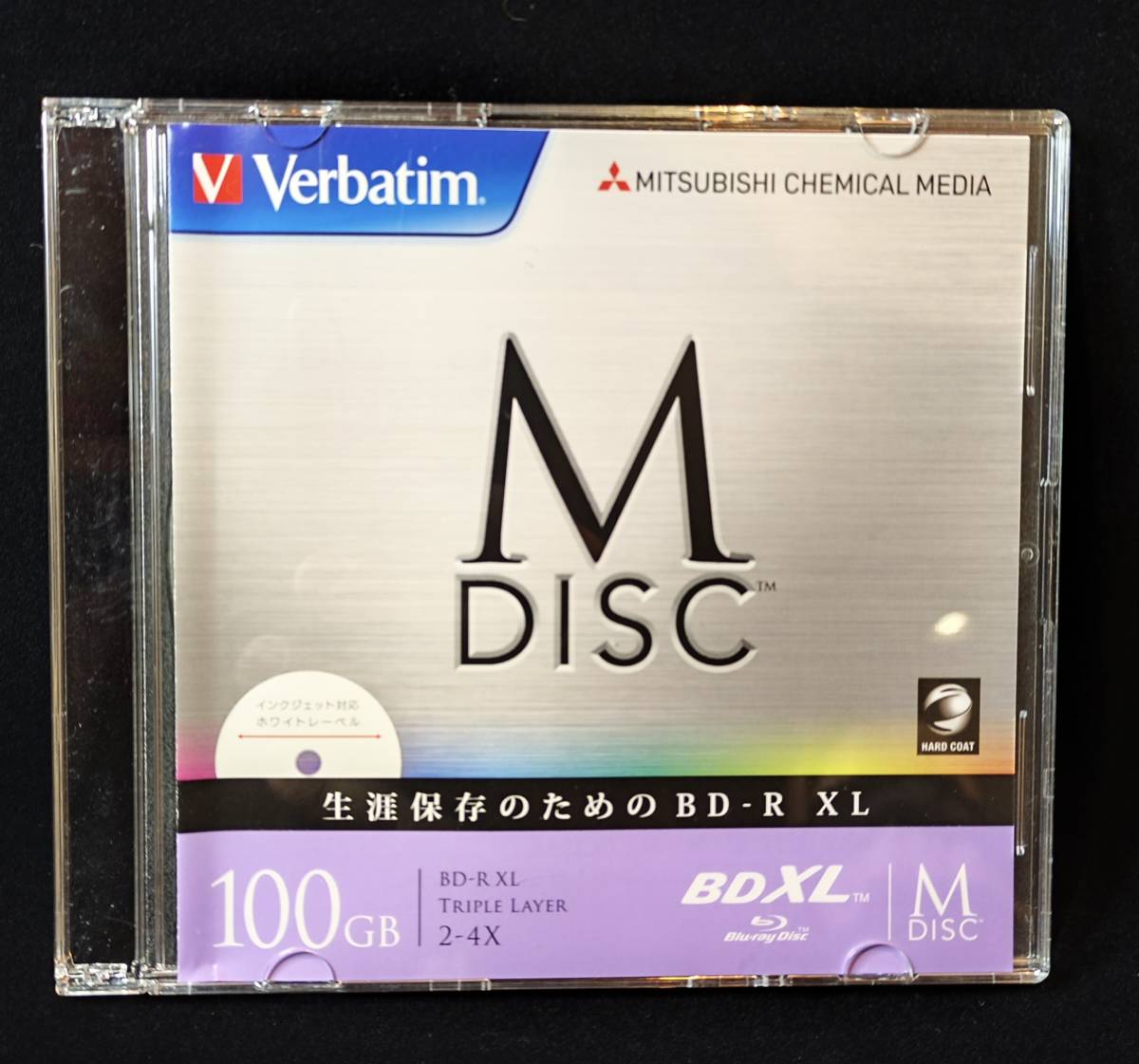  production end goods Verbatim bar Bay tamM-DISC long time period preservation Blue-ray disk 1 times record for BD-R XL 100GB 1 sheets 