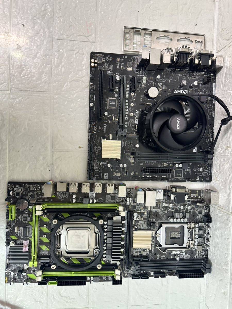 ジャンクマザーボードAsus Asrock Prime A320M-C ASUS H11D1 LGA 2011 V3 マザーボード　E5-2670 CPU_画像2