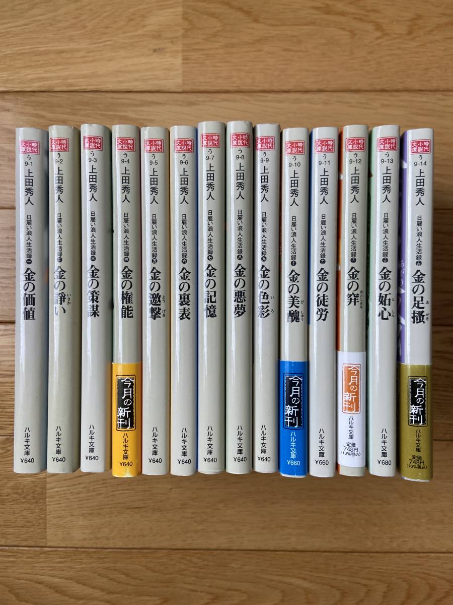 【14冊】日雇い浪人生活録 1 〜 14 / 上田秀人 / ハルキ文庫_画像2