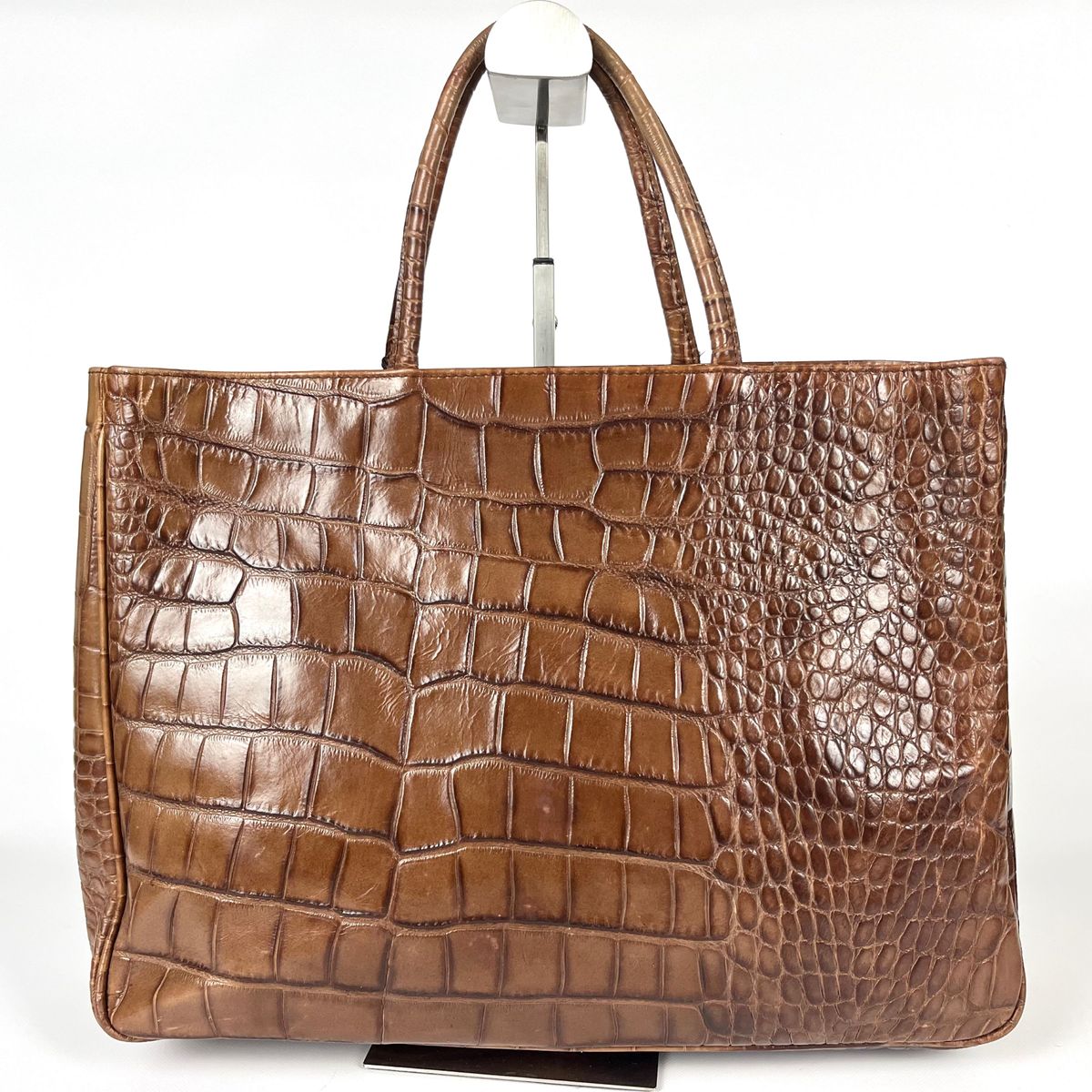 FURLA フルラ クロコ型押し 2way レザー トートバッグ FURLA フルラ クロコ型押し 2way レザー トートバッグ