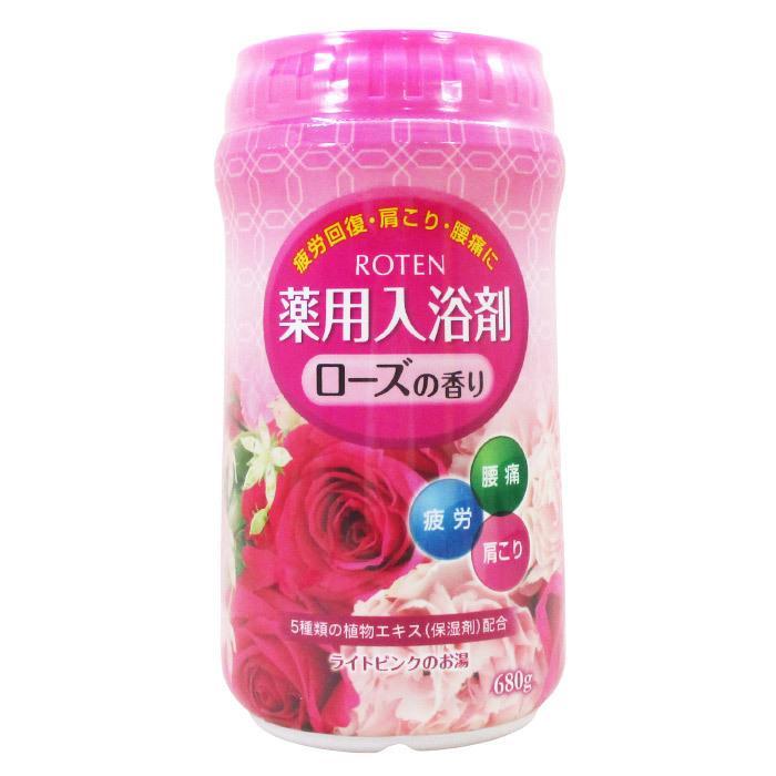 薬用入浴剤 日本製 露天/ROTEN ローズの香り 680gｘ５個セット/卸/送料無料_画像1