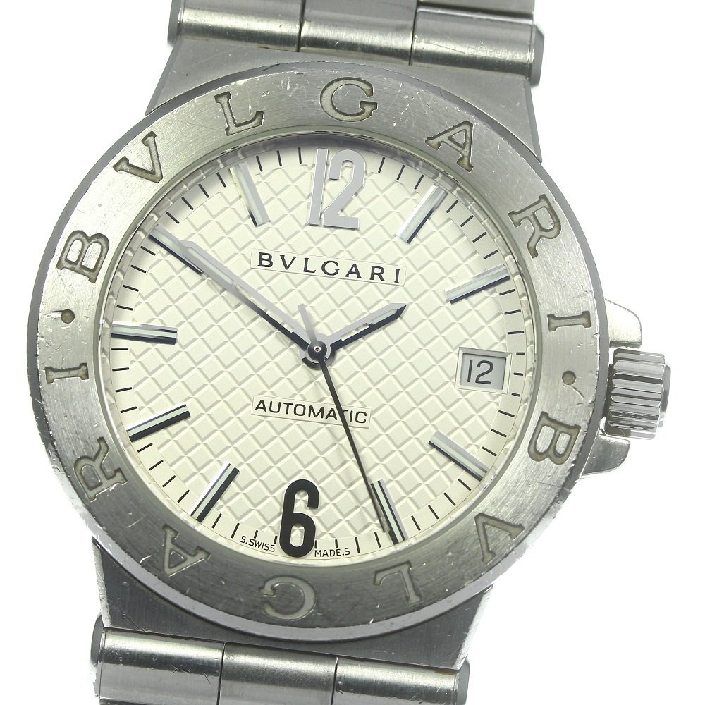 ブルガリ BVLGARI DG35S ディアゴノ デイト 自動巻き メンズ _795694