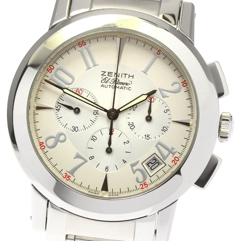 ゼニス ZENITH 01/02.0450.400 ポートロワイヤル クロノグラフ デイト 自動巻き メンズ 美品 保証書付き_710286