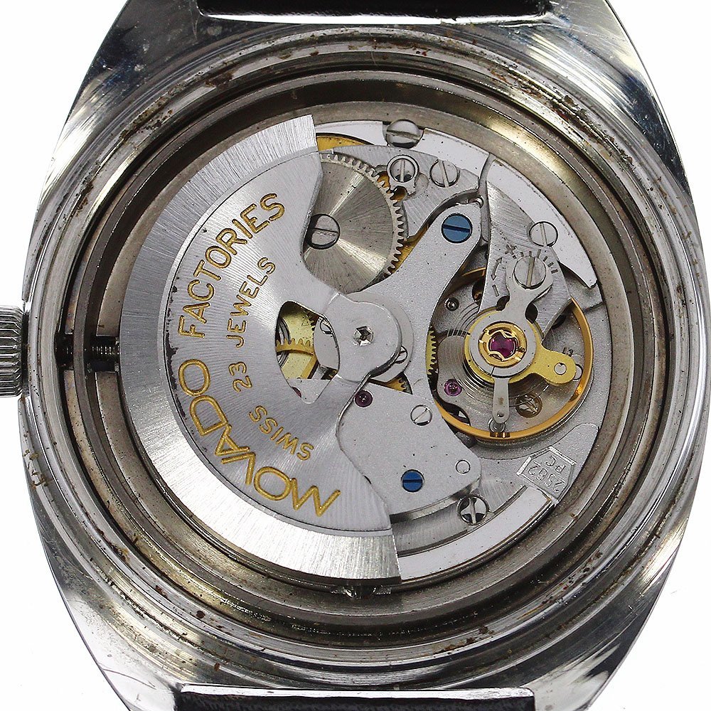 モバード Movado テンポマチック cal.2562 デイト 自動巻き メンズ _796473_画像5