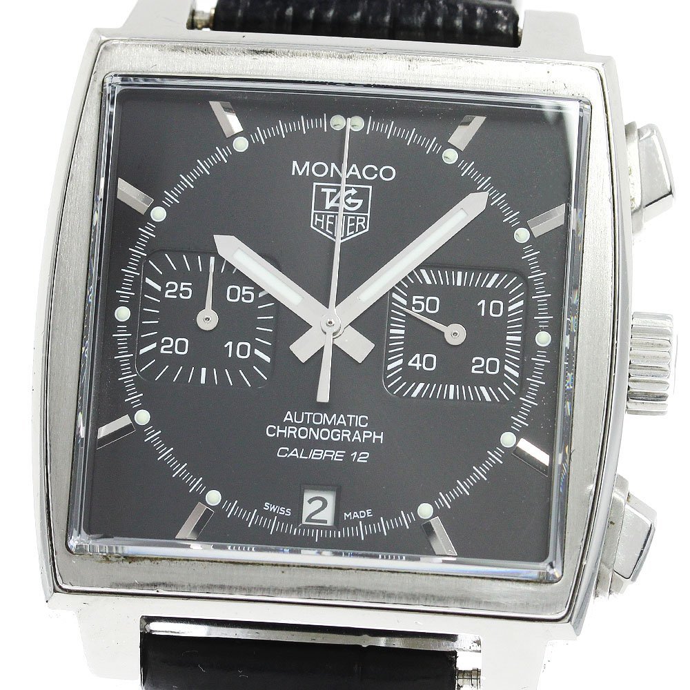  TAG Heuer TAG HEUER CAW2110 Monaco chronograph kyali bar 12 self-winding watch men's _794467