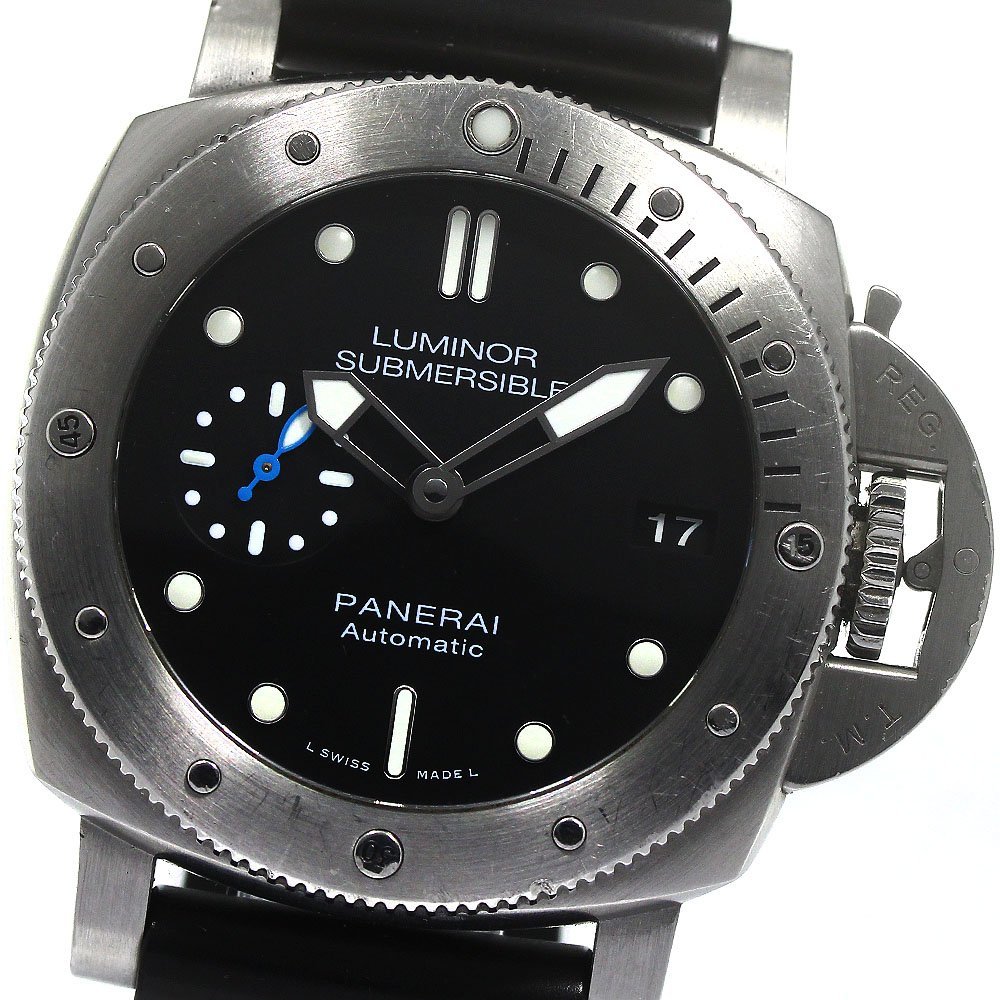  Panerai PANERAI PAM00682ru Minaux ru1950 sub ma-sibru small second self-winding watch men's _797374