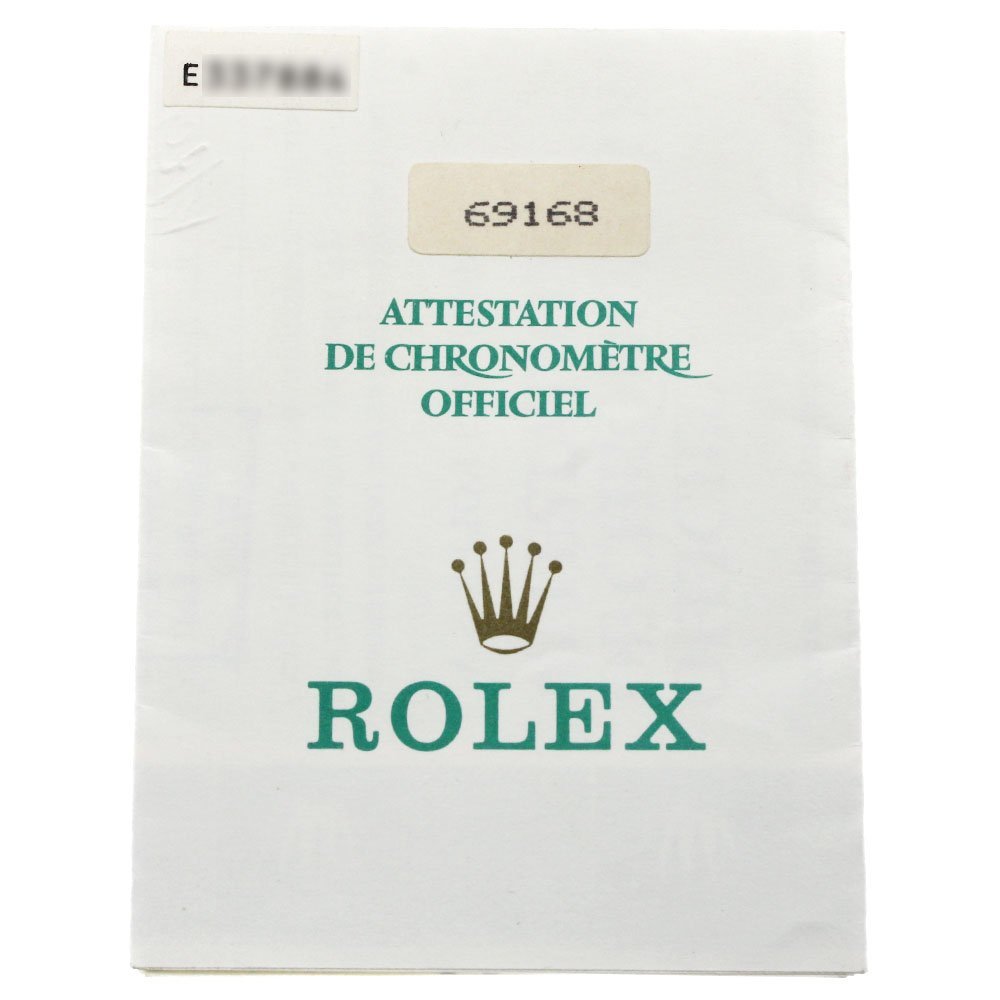 ロレックス ROLEX 69168 保証書 _1.5-5
