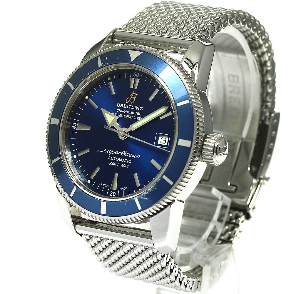  Breitling BREITLING A17321 Super Ocean worn te-ji42 Date self-winding watch men's _795094