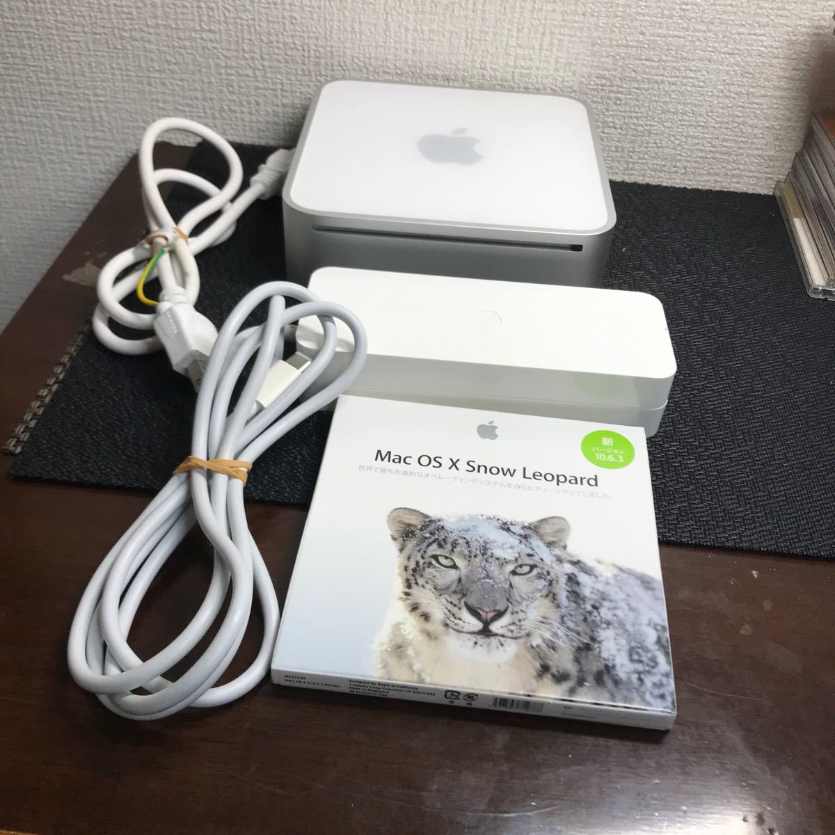 動作未確認のジャンク品/Mac mini/MB464J/A /MAC MINI 2.0/2x 1G/320/SD/AM/BT-JPN_画像2