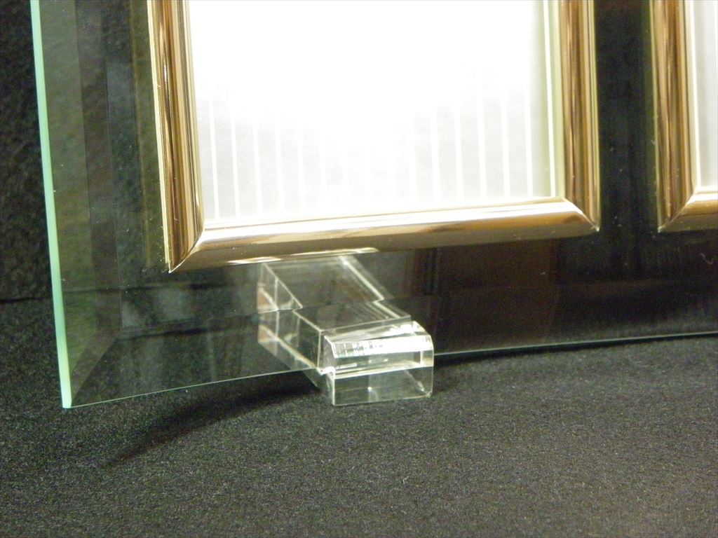 ガラス製フォトフレーム（写真2枚用）箱入り新品未使用品_画像2