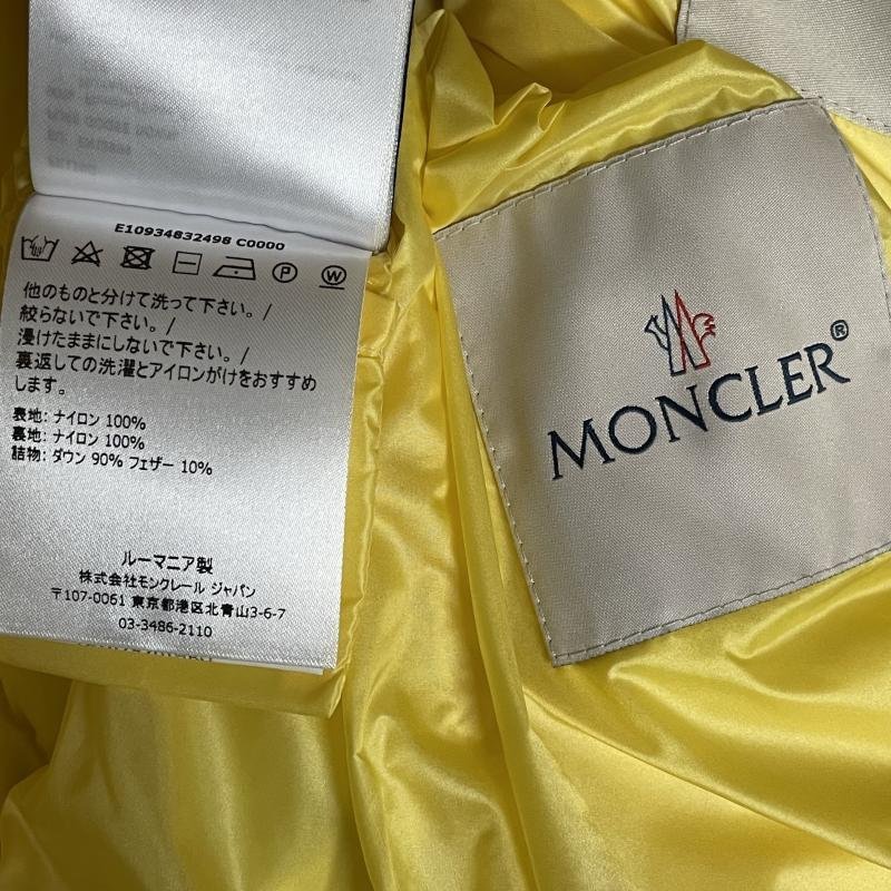 モンクレール MONCLER フード付き ダウンベスト E10934832498 パステルイエロー ジャケット、上着 ジャケット、上着 表記無し_画像10