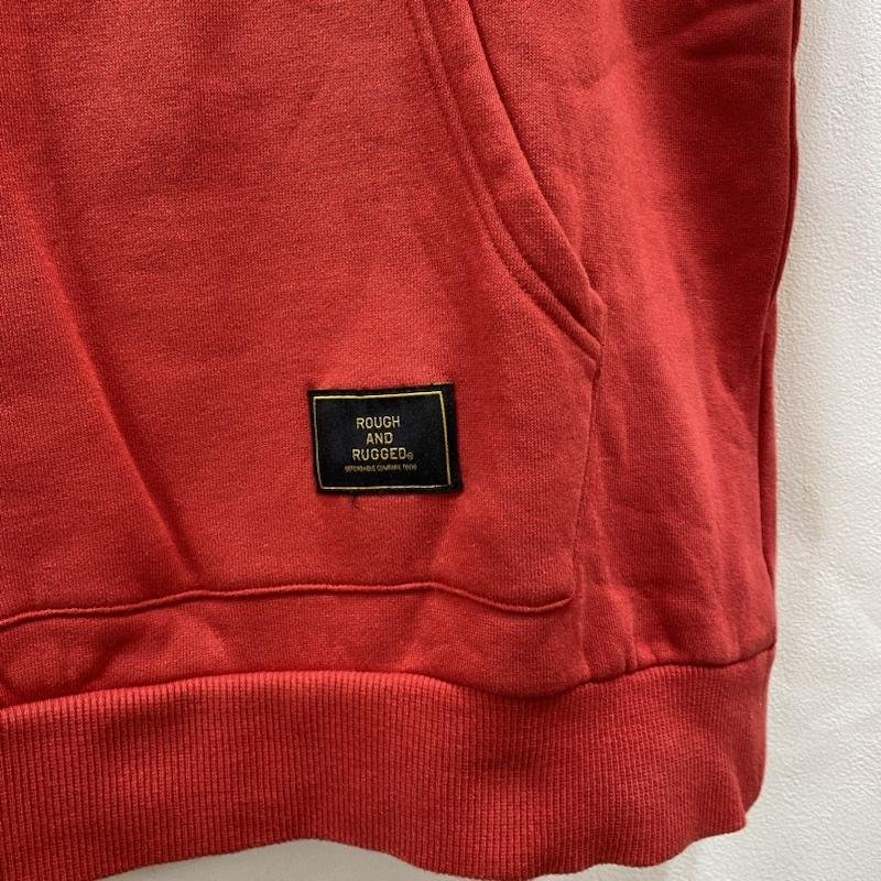 ラフアンドラゲッド ROUGH AND RUGGED 2019AW CHAMP HOODIE RED 3 パーカー パーカー 3 赤 / レッド ロゴ、文字 X プリント_画像5