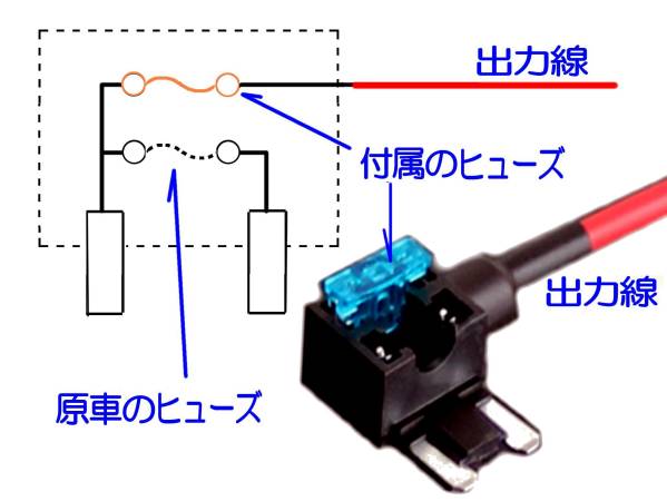 低背ヒューズ 電源取り出し/平型ヒューズ,ブレード 低背ヒューズ追加 配線,分岐 配線,アダプター_画像2