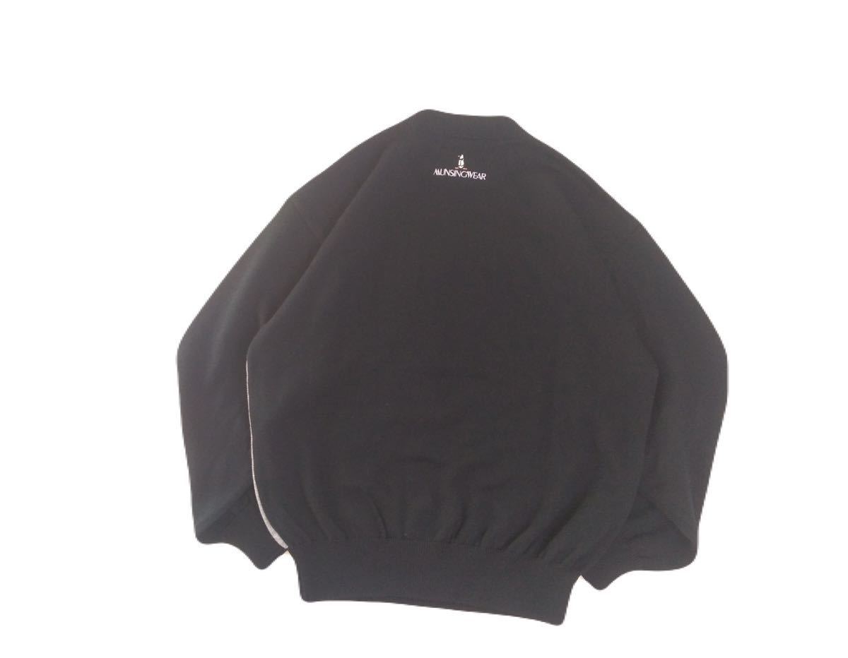 極美 最高級 Munsingwear フワフワ極上 蓄熱保温 豪華刺繍 ウール ニット セーター メンズM マンシングウェア ゴルフウェア 日本製 2312300_画像4