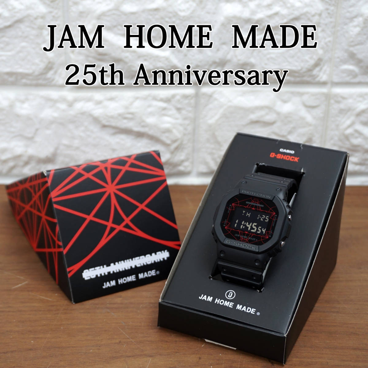 新品未使用品!! Jam Home Made G-SHOCK 25th Anniversary DW-5600VT JGS002 ジャムホームメイド 25周年 腕時計 ブラックの画像1