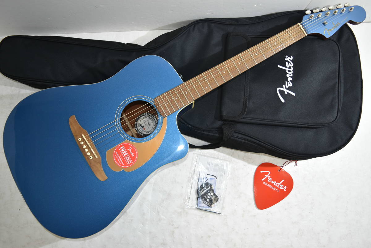 47C 【佐川ラージ220着払い】【中古品】 FENDER REDONDO エレアコ フェンダー エレクトリックアコースティックギター ギグバッグ付きの画像1