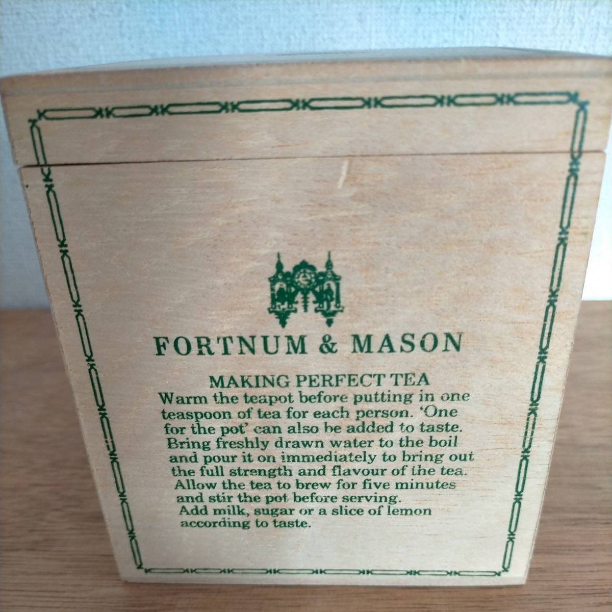 年代物紅茶木箱2個1997年フォートナム&メイソン1960年代サー・トーマス・リプトン_画像5