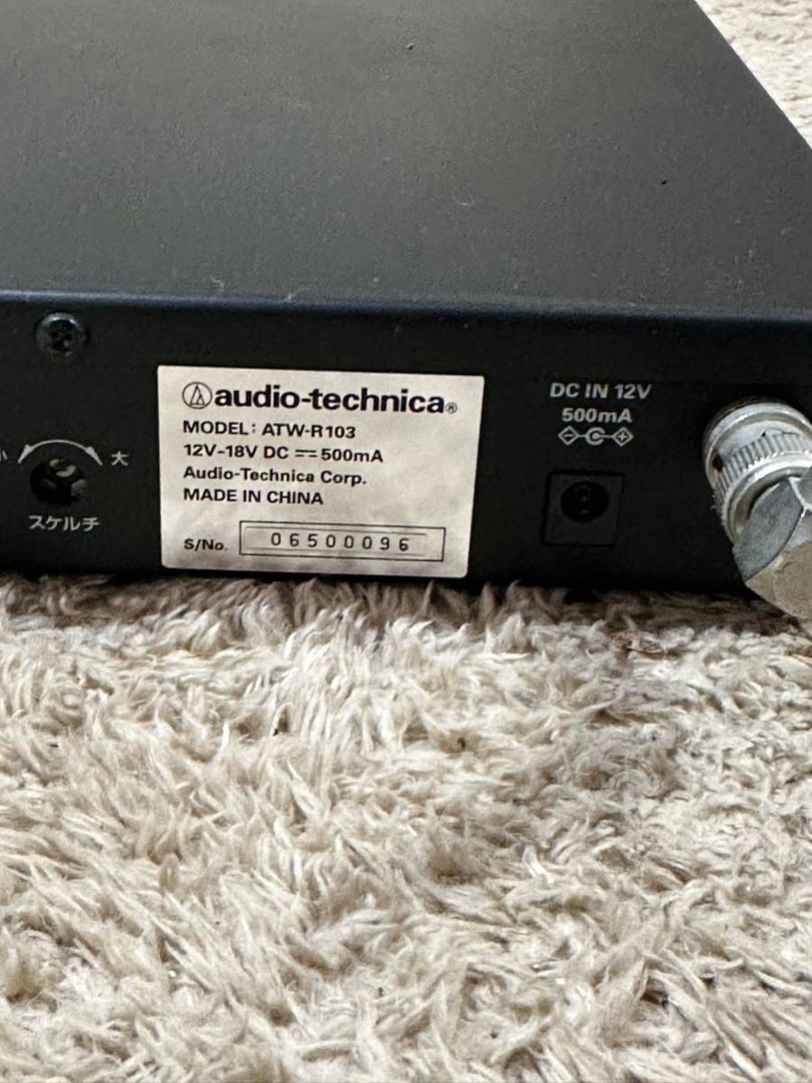 A03-aS オーディオテクニカ audio-technica ATW-R103/P UHFワイヤレスレシーバー_画像4