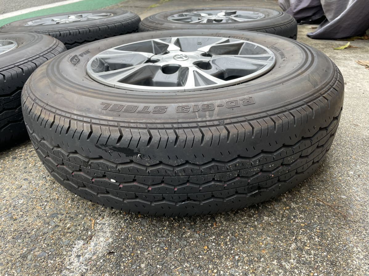 超美品　200系ハイエース　純正OP アルミホイール　195/80R15_画像10