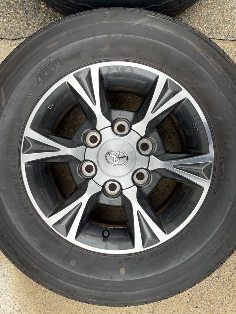 超美品　200系ハイエース　純正OP アルミホイール　195/80R15_画像2