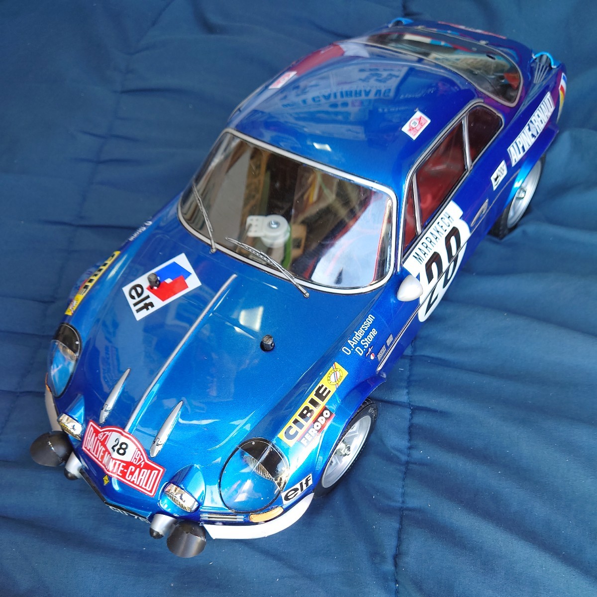 蔵出し　希少 当時物　タミヤ　M02シャーシ　アルピーヌA110　ALPINE A110 ITEM.58168 未走行　プロポ2個付き_画像1