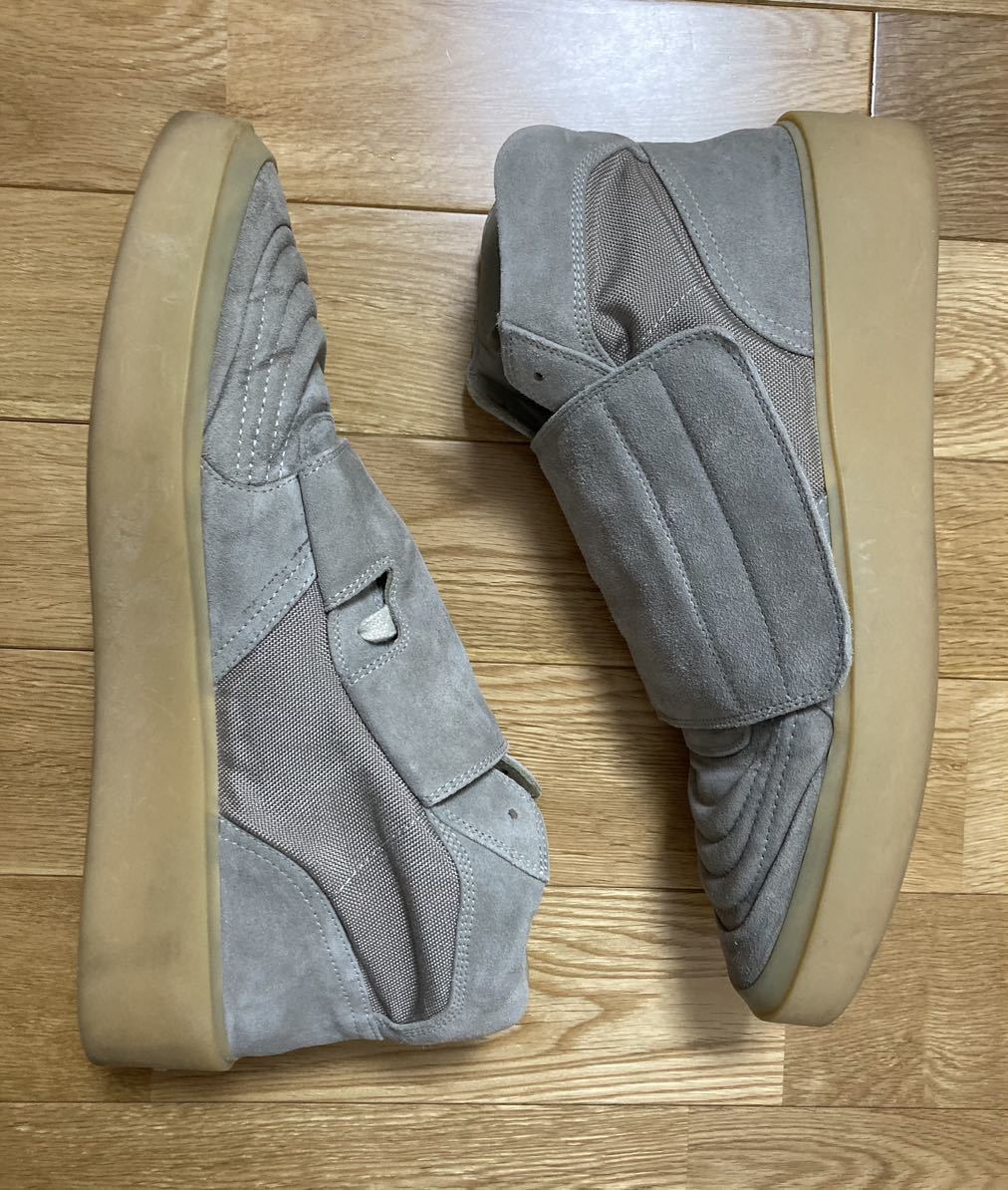 美品☆[FEAR OF GOD] SKATE MID SNEAKER スケートミッド レザースニーカー 46 イタリア製フィアオブゴッド_画像6