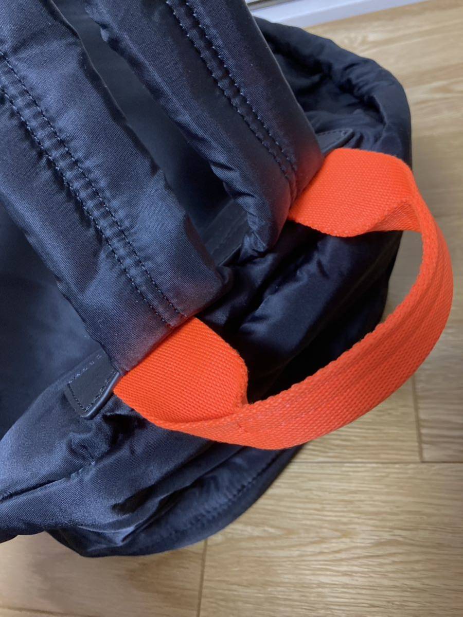  beautiful goods *[McQ Alexander McQueen] regular price 63,600 Logo patch light weight nylon backpack rucksack black Alexander McQueen 