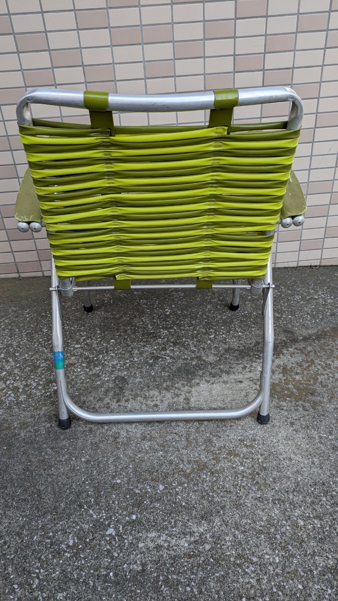 ビンテージ キャンプチェア アルミチェア ローンチェア チューブチェア キャンプ LawnChair 折り畳みチェア 椅子 _画像5