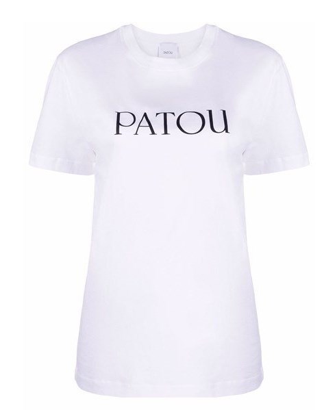 新品 PATOU パトゥ ☆ロゴ Tシャツ コットン 白 S レディース 【送料無料】_画像1