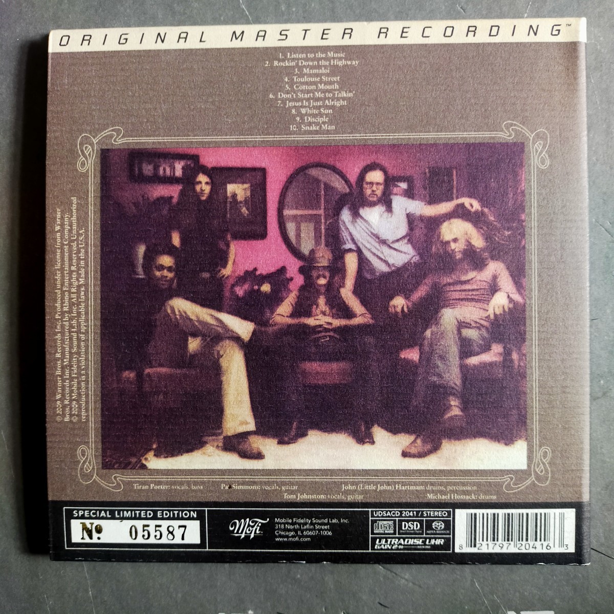 THE DOOBIE BROTHERS／TOULOUSE STREET　ハイブリッドSACD　Mobile Fidelity製作 輸入盤 UDSACD 2041 紙ジャケット 特別限定ナンバー_画像5