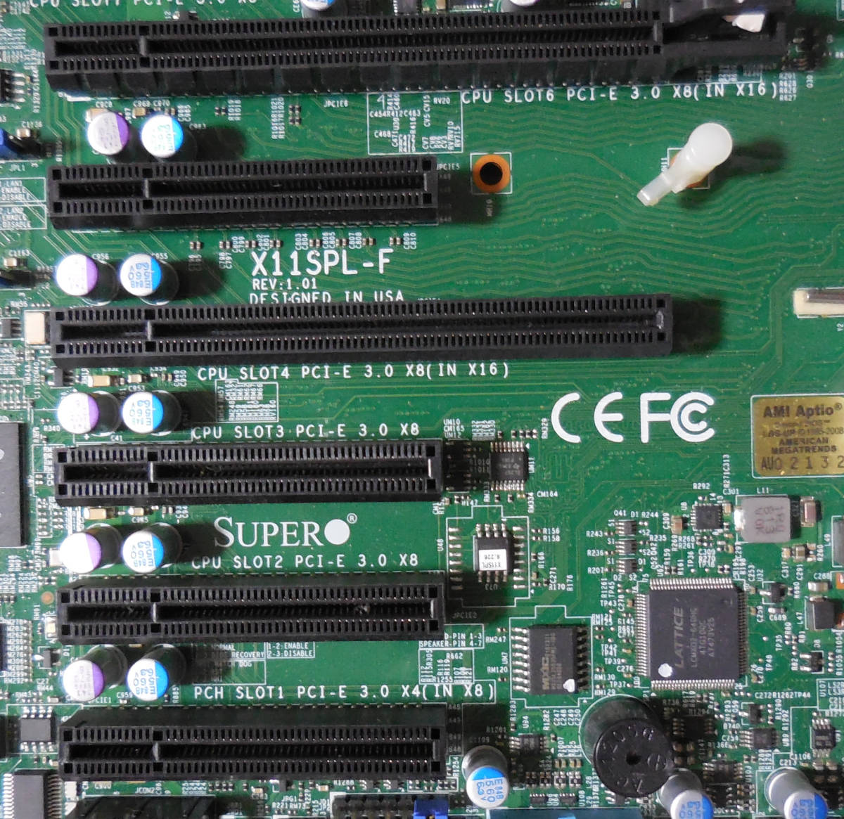 ★☆★中古美品 SUPERMICRO X11SPL-F サーバー用マザー CPU QL1F メモリ128GB搭載 BIOS起動確認済み★☆★_画像3