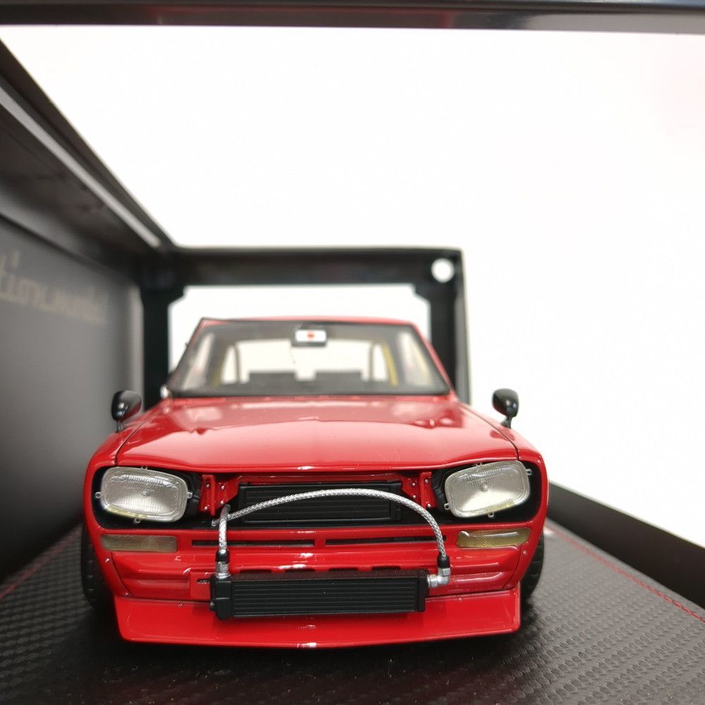 ジャンク　IG(イグニッション モデル)製ニッサンスカイライン2000 GT-R (PGC10) ハコスカレッド1：18　破損あり ◆3115/登呂店_画像3