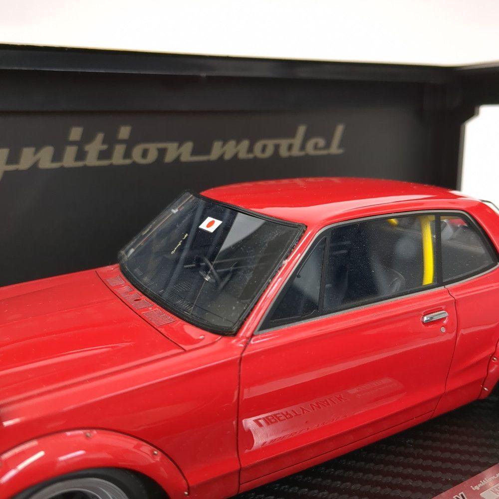 ジャンク　IG(イグニッション モデル)製ニッサンスカイライン2000 GT-R (PGC10) ハコスカレッド1：18　破損あり ◆3115/登呂店_画像5