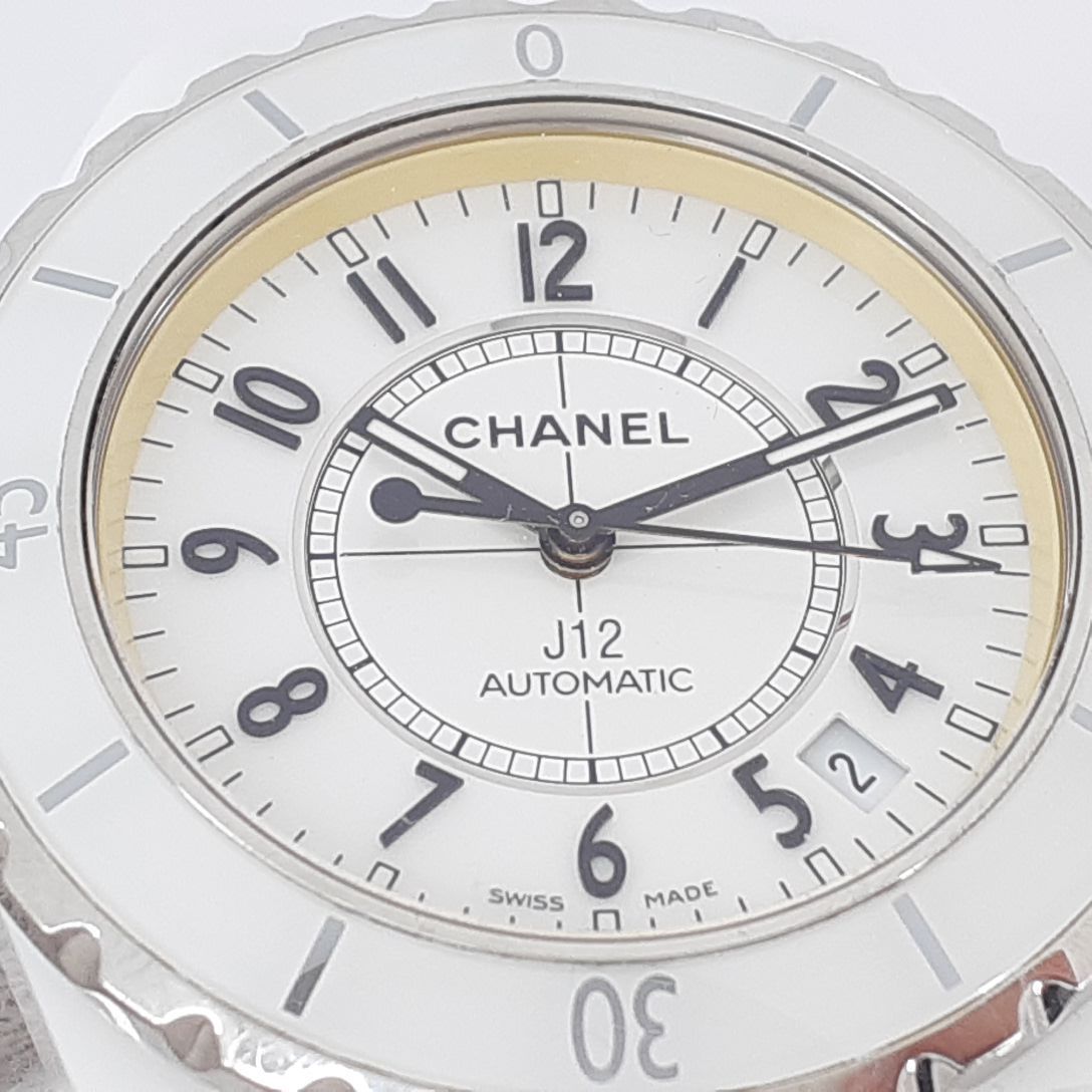 シャネル J12 38ｍｍ ホワイト H0970 自動巻 メンズ 腕時計 CHANEL ◆3105/高林店 S_画像7