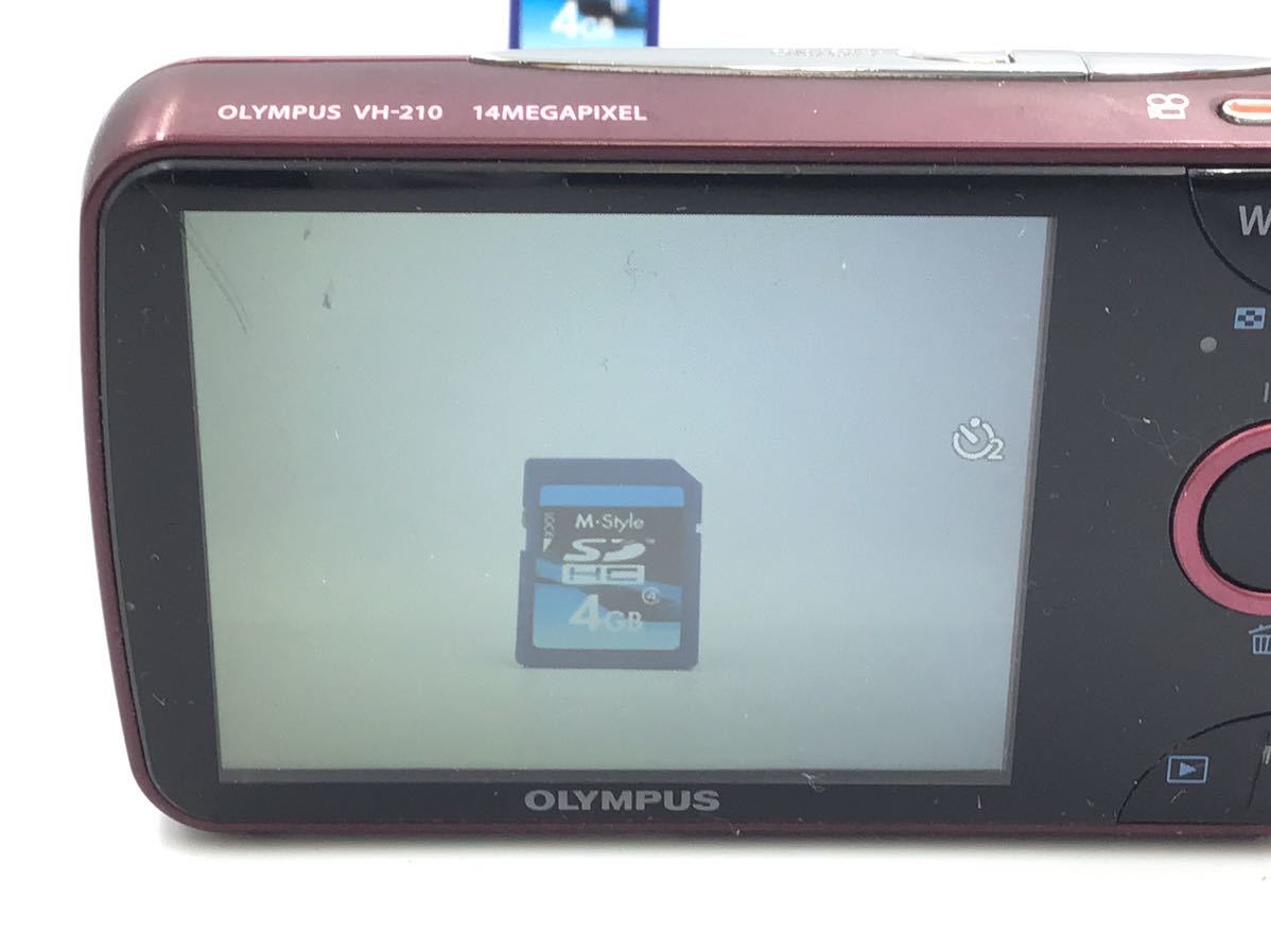 7209 OLYMPUS オリンパス VH-210 コンパクトデジタルカメラ バッテリー付属_画像6