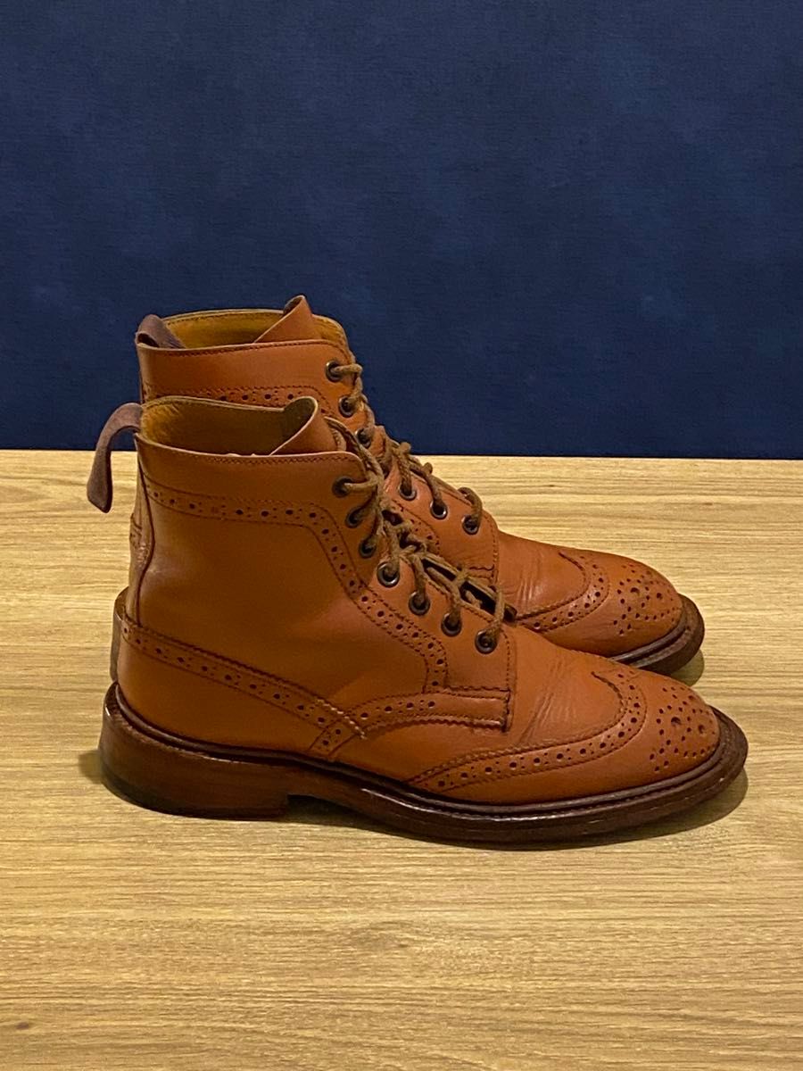 Tricker's トリッカーズカントリーウイングブーツUK3茶 レザー