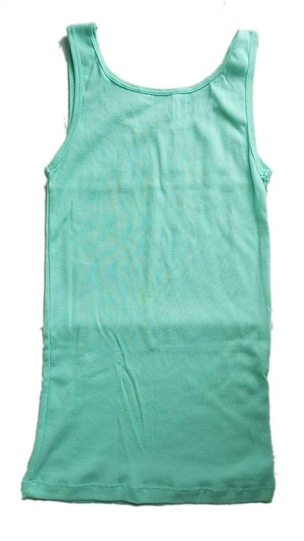 a4175# with translation cotton 100% tank top 4 sheets S pastel color 