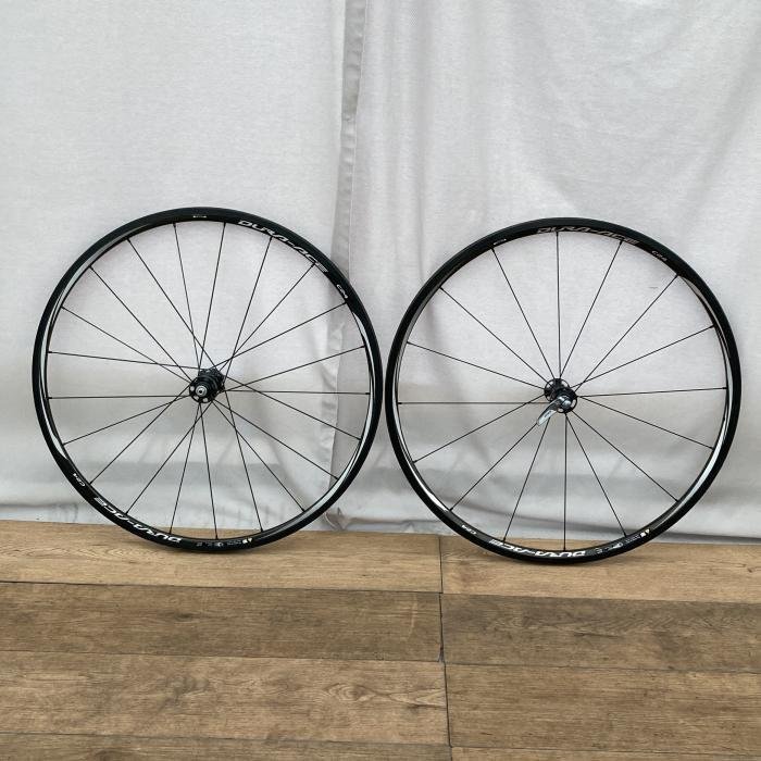 中古 SHIMANO シマノ カーボンホイール C-24　チューブラー WH-9000-C24-TU 2014年製_画像2