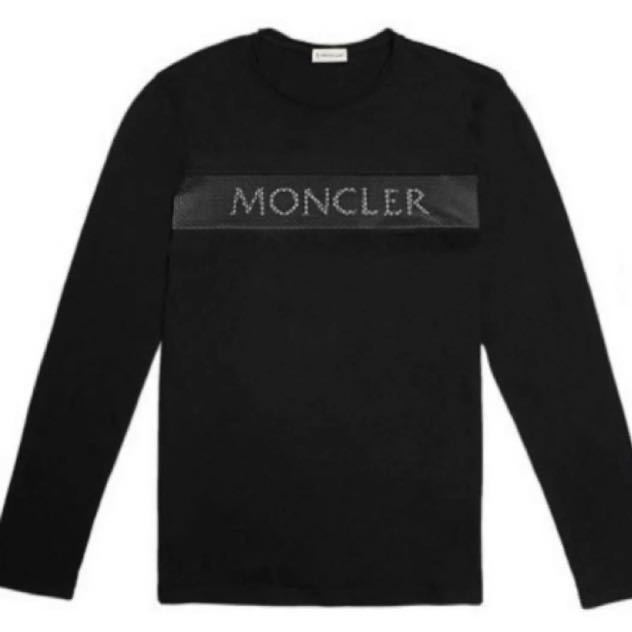 ★最新作★ MONCLER ロンT 長袖Tシャツ Ｍ　ブラック ワッペン モンクレール スウェット トレーナー 国内正規品 完売品 入手困難_画像3