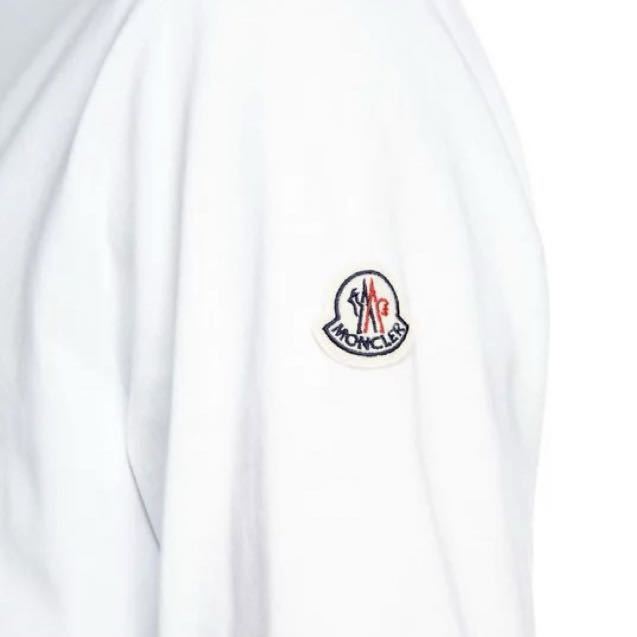 ★最新作★ MONCLER 長袖Tシャツ Ｓ　ロンT スウェット トレーナー ホワイト ワッペン ロゴ モンクレール 国内正規品 入手困難 完売品_画像3