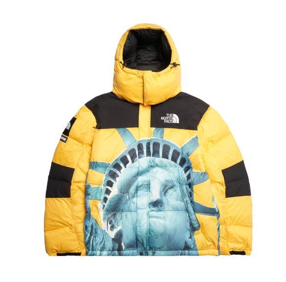 新品未開封 Supreme The North Face Statue of Liberty Baltoro Jacket Yellow 23FW 黄色 女神 ノースフェイス バルトロ ジャケット_画像1