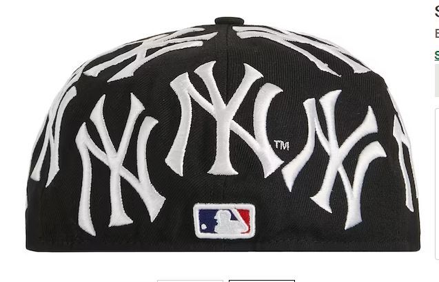 新品未開封 Supreme New York Yankees Box Logo New Era Black 黒 キャップ ボックス ロゴ_画像3