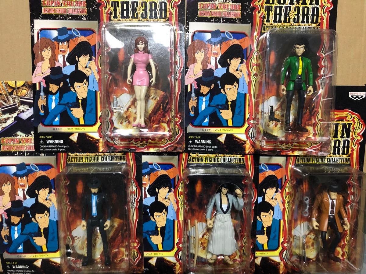 LUPIN THE 3RD ACTION FIGURE COLLECTION ルパン3世 アクションフィギュアコレクション 全5種