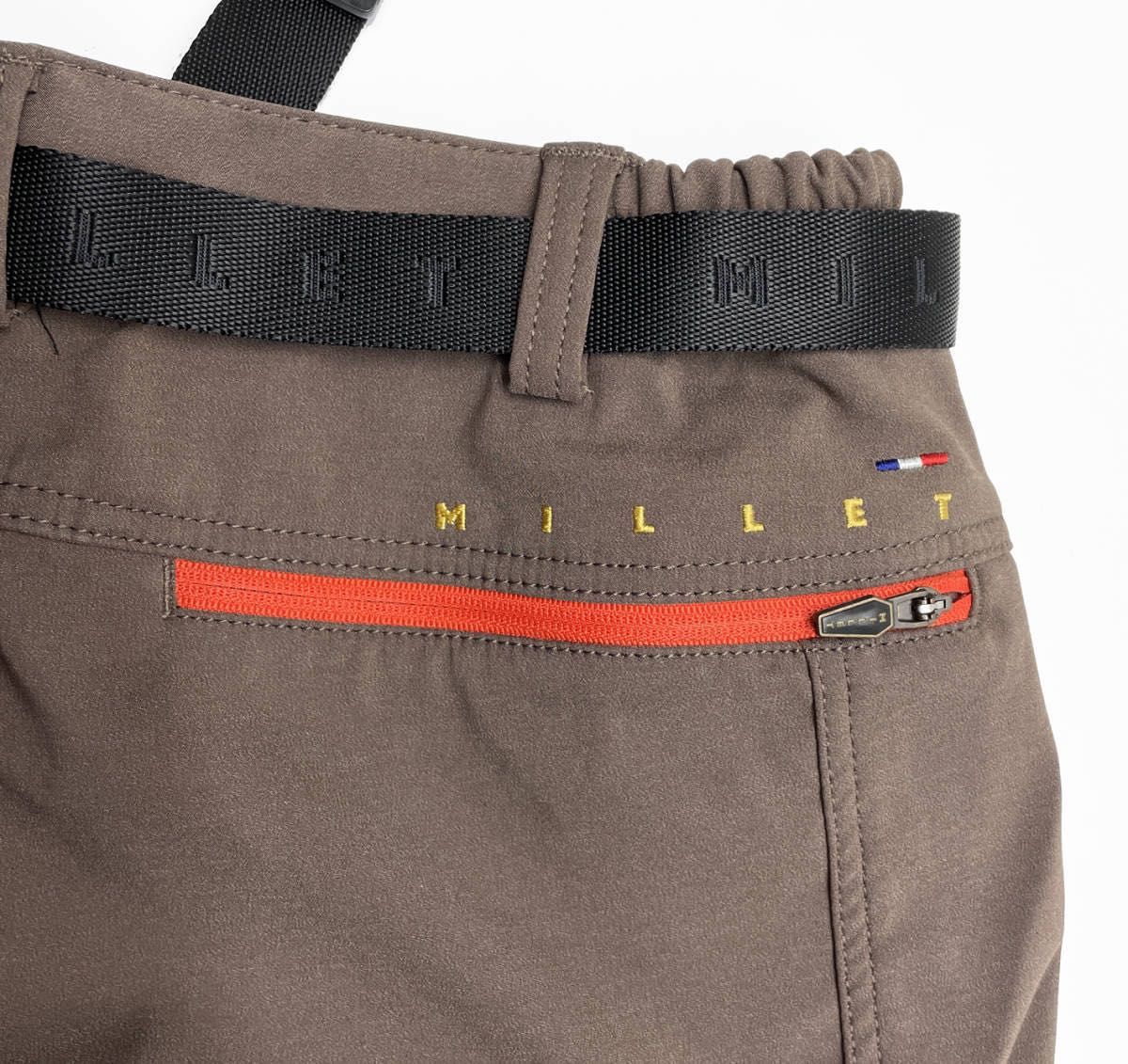 *[3c06] 【MILLET】 ストレッチパンツ トレッキングパンツ　ブラウン　サイズ 70 ★未使用品