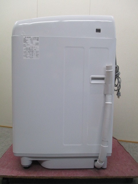 美品◆シャープ 洗濯機 ◆ES-GV8G-S　2022年製　 穴なし槽 　8㎏　インバーター搭載　 シルバー系 　インバーター登載_画像9