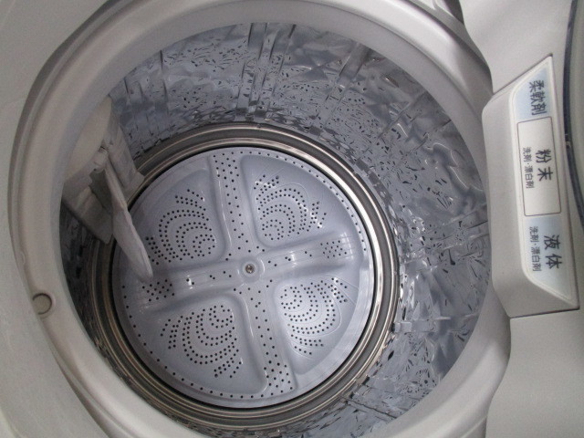 美品◆シャープ 洗濯機 ◆ES-GV8G-S　2022年製　 穴なし槽 　8㎏　インバーター搭載　 シルバー系 　インバーター登載_画像7