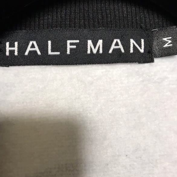 HALFMAN(ハーフマン) フェイス柄 スウェット ブルゾン (M) | Mens メンズ アーバン カジュアル LA モード 総柄 セレブスタイル USA 顔_画像3