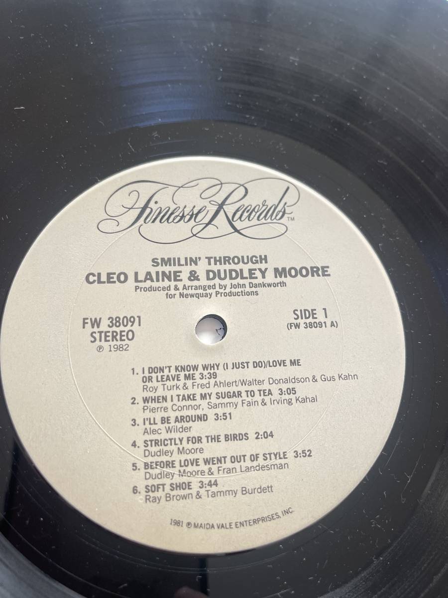 CLEO LAINE & DUDLEY MOORE / SMILIN’ THROUGH US盤　1982年_画像3