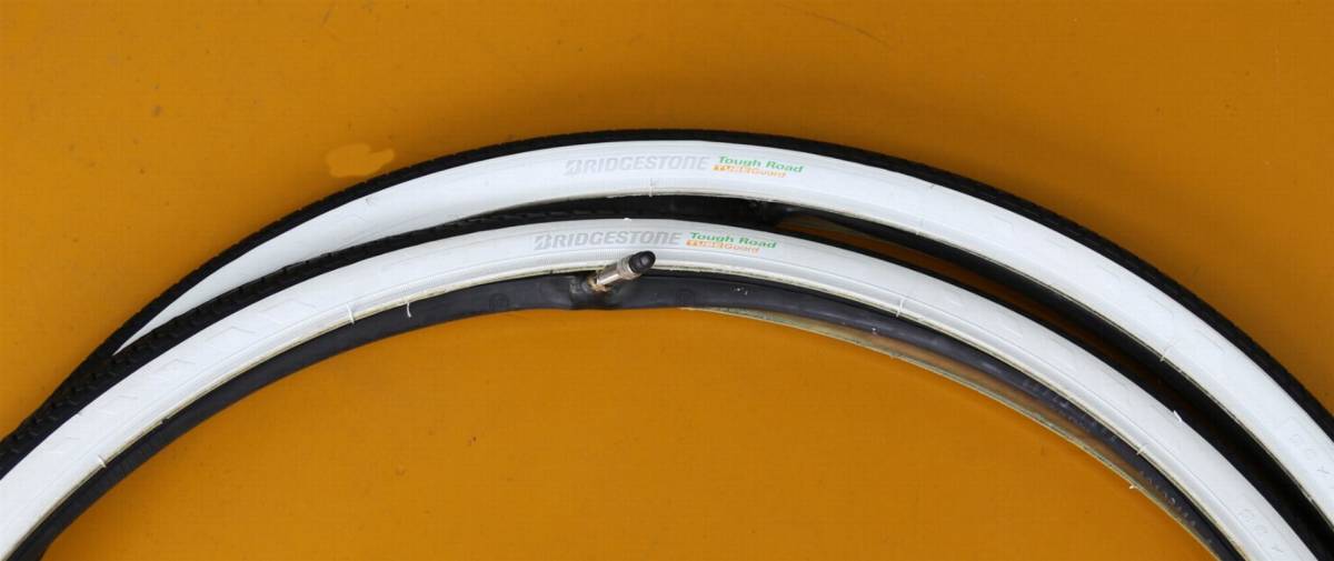  Bridgestone made 24 -inch *ta flow do* tube guard model white black tire 2 ps * tube 2 ps ④