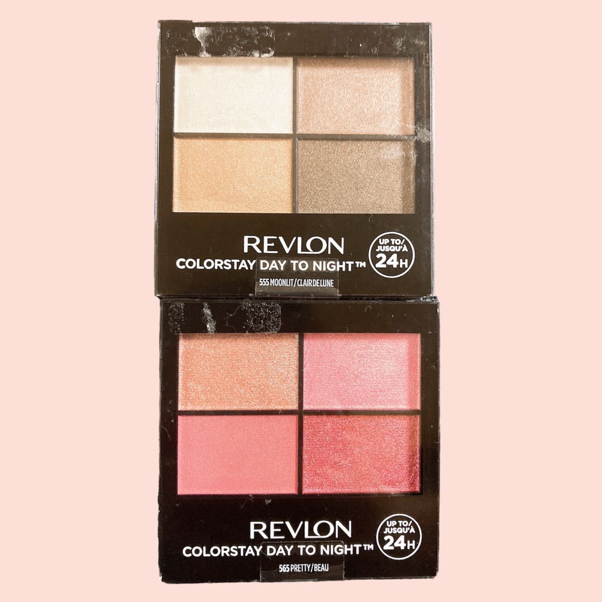 REVLON アイシャドウ　2個セット　未使用 レブロンカラーステイデイトゥナイトアイシャドウクアッド565 555